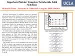Vickers microindentation hardness of WB 4 -Ta solid solutions under loads ranging from 0.49-4.9 N. - slide 1