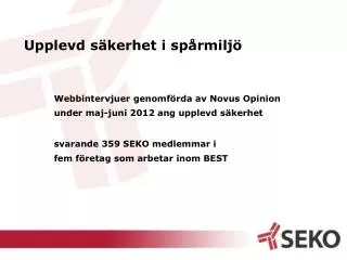 upplevd s kerhet i sp rmilj