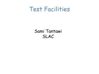 Test Facilities