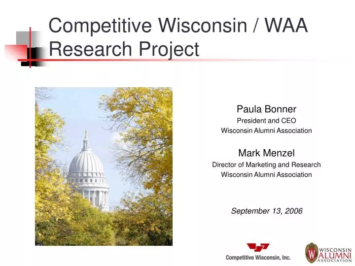 competitive wisconsin waa research project