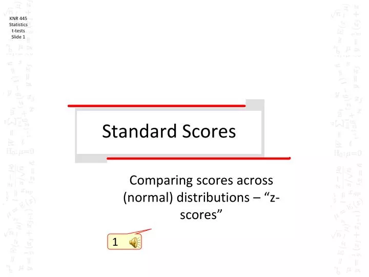 standard scores