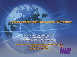 Cross-enterprise Document Workflow