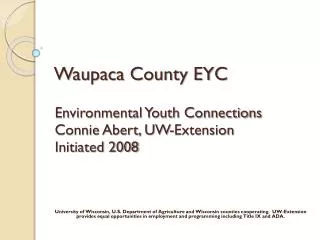 Waupaca County EYC
