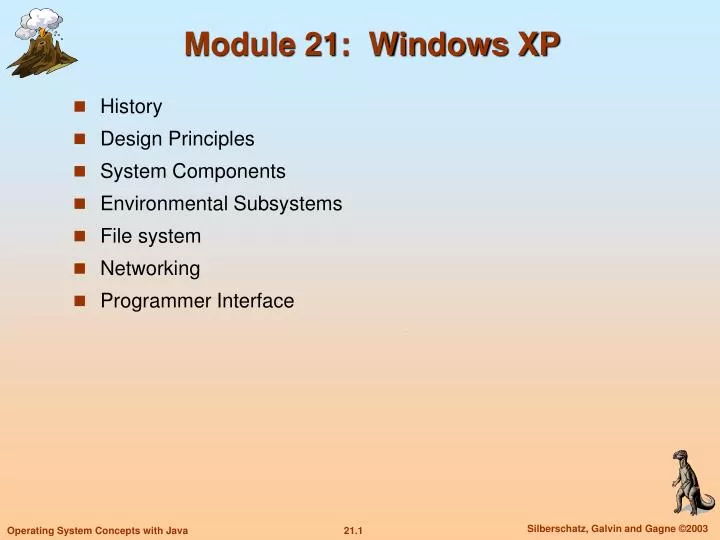 module 21 windows xp