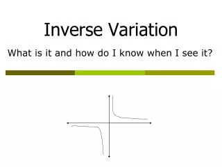 Inverse Variation