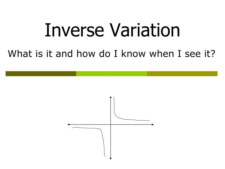 inverse variation