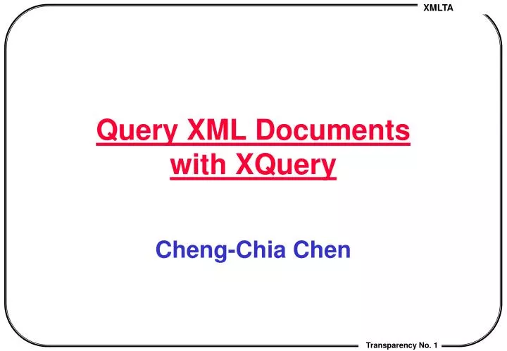 query xml documents with xquery