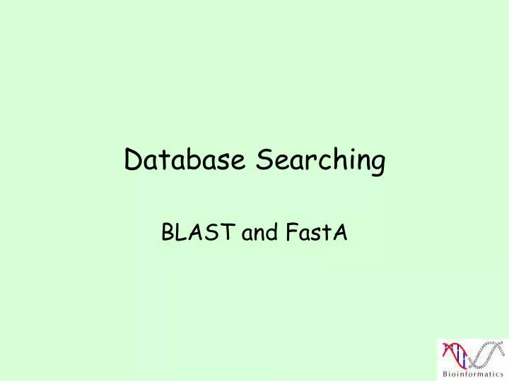 database searching