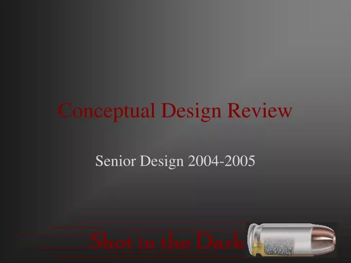 conceptual design review