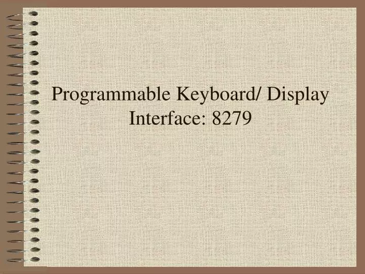 programmable keyboard display interface 8279