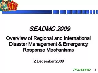 SEADMC 2009