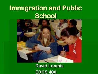 Immigration and Public School