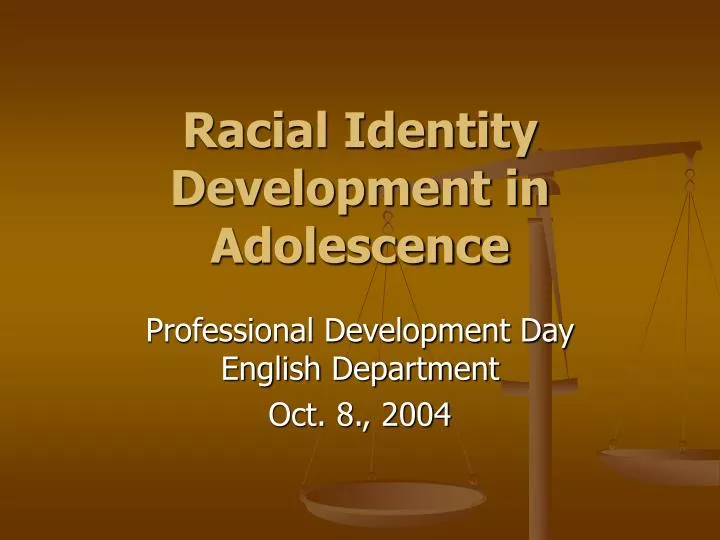 racial identity development in adolescence