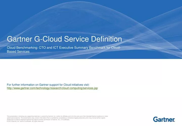 gartner g cloud service definition