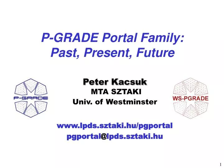 p grade portal family past present future