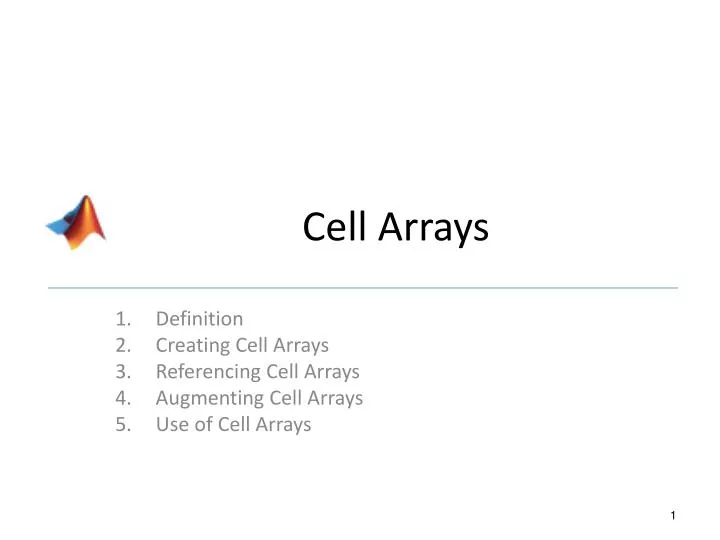 cell arrays