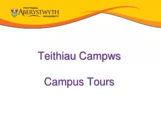 teithiau campws campus tours