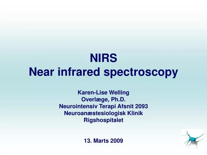 nirs near infrared spectroscopy