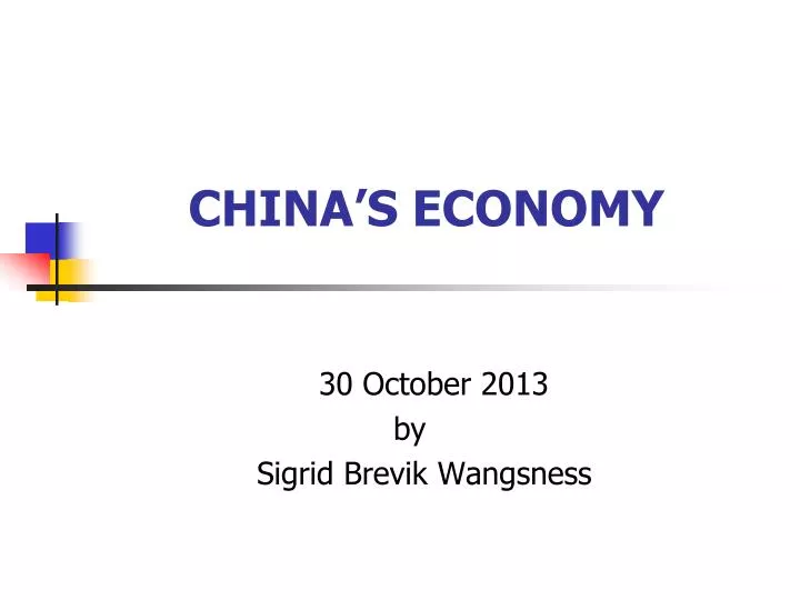 china s economy