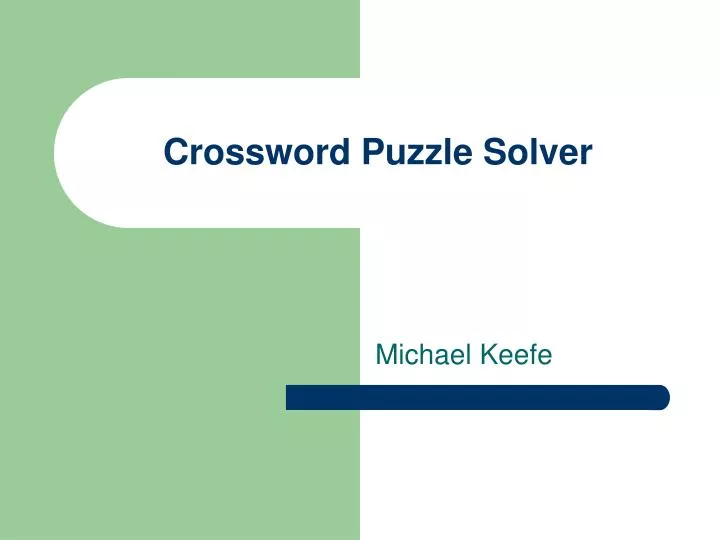 crossword puzzle solver