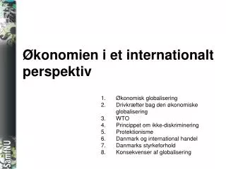 konomien i et internationalt perspektiv