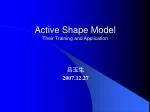 Active Shape Model Their Training and Application - slide 1