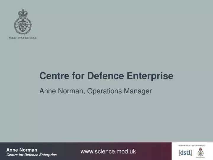 centre for defence enterprise