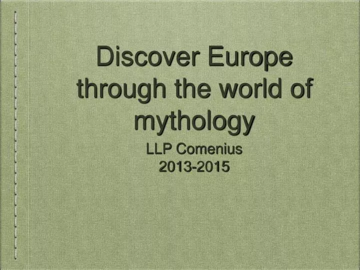 discover europe through the world of mythology