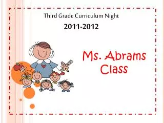 Third Grade Curriculum Night 2011-2012