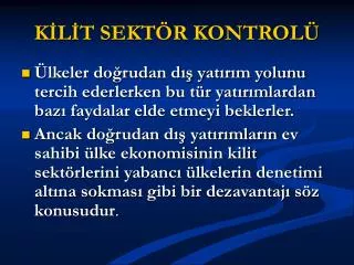 k l t sekt r kontrol
