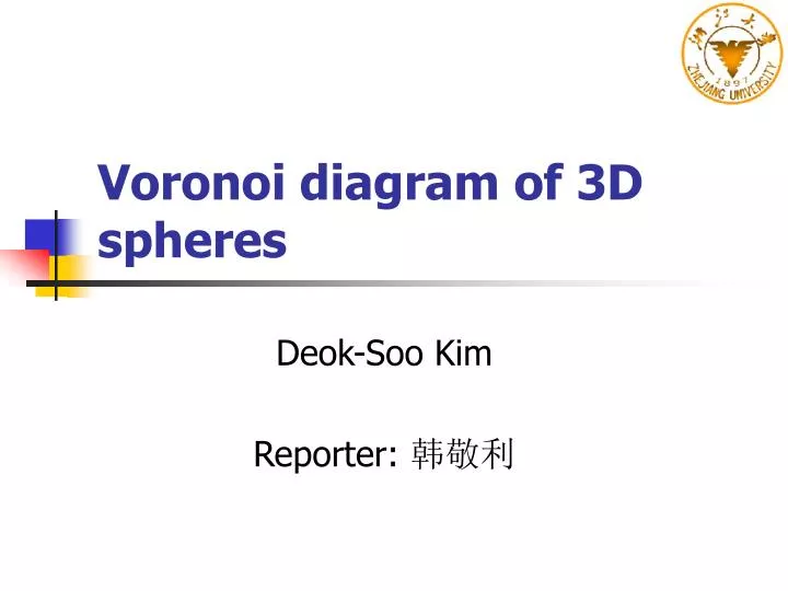 voronoi diagram of 3d spheres
