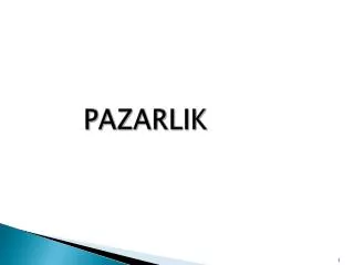 pazarlik