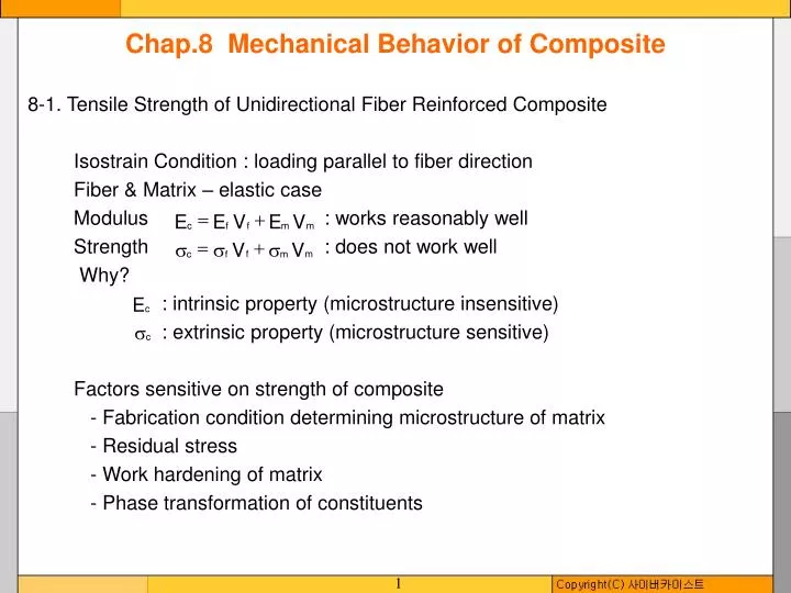 chap 8 mechanical behavior of composite