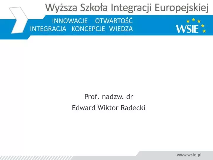 prof nadzw dr edward wiktor radecki