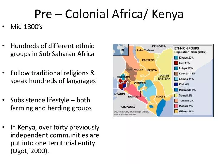 pre colonial africa kenya