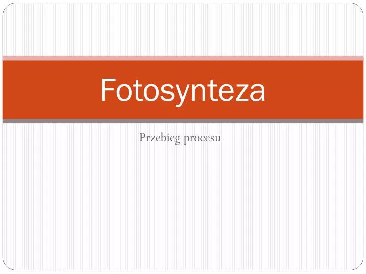 fotosynteza