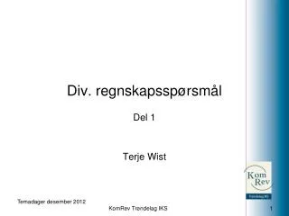 div regnskapssp rsm l