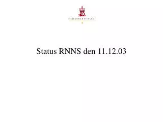 status rnns den 11 12 03
