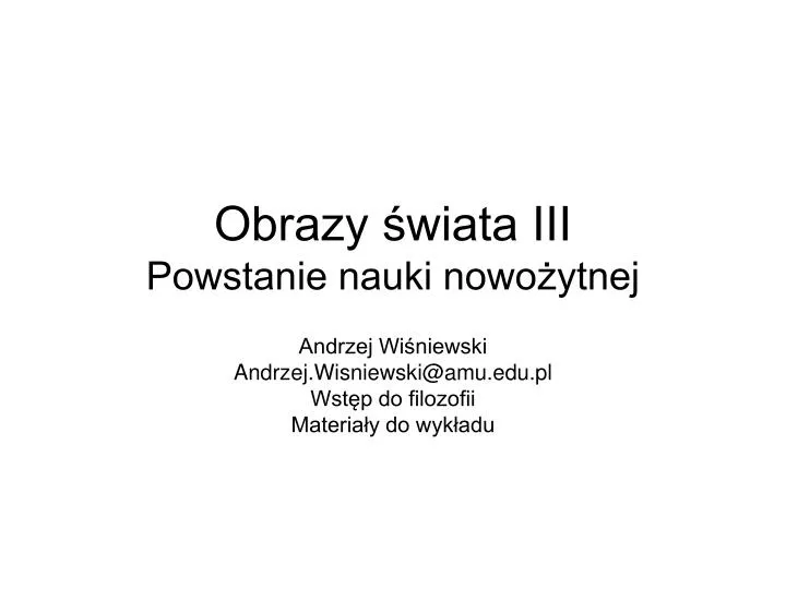 obrazy wiata iii powstanie nauki nowo ytnej