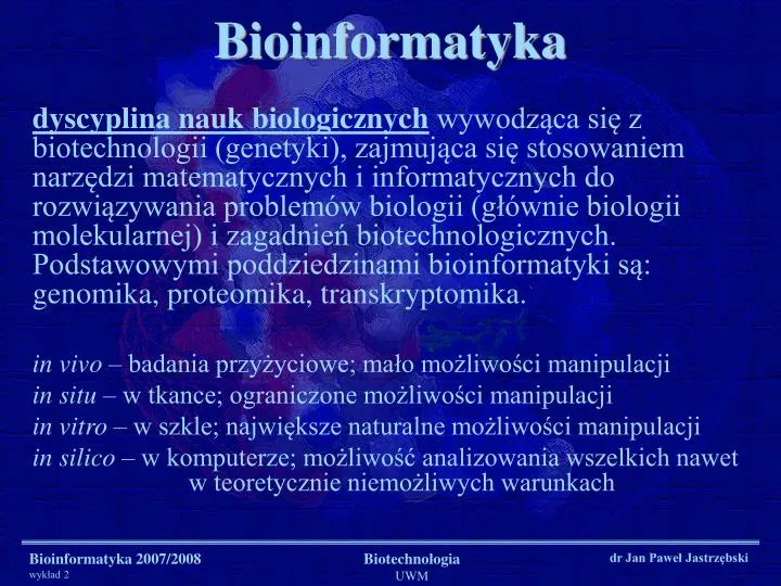 bioinformatyka