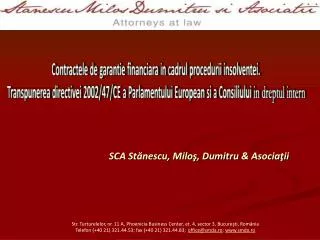 sca st nescu milo dumitru asocia ii