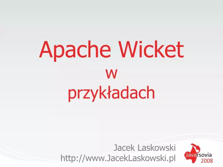 apache wicket w przyk adach