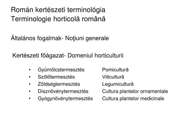 rom n kert szeti terminol gia