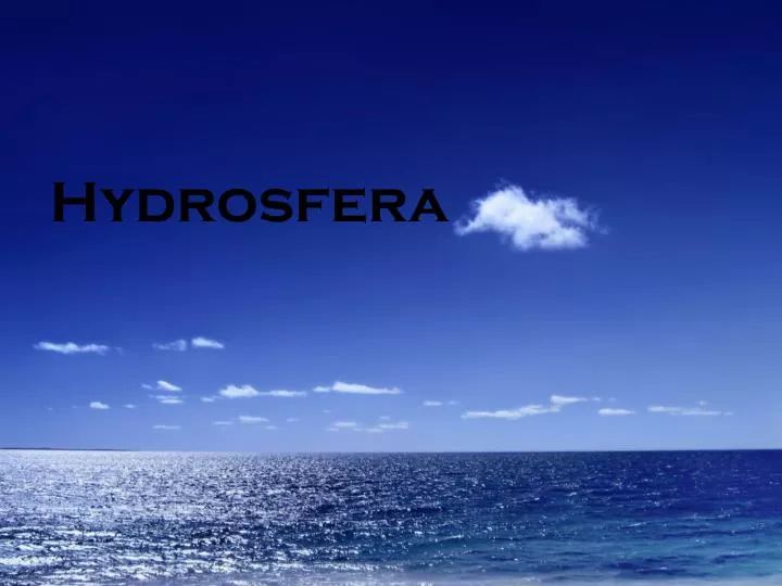 hydrosfera