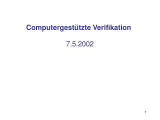 computergest tzte verifikation