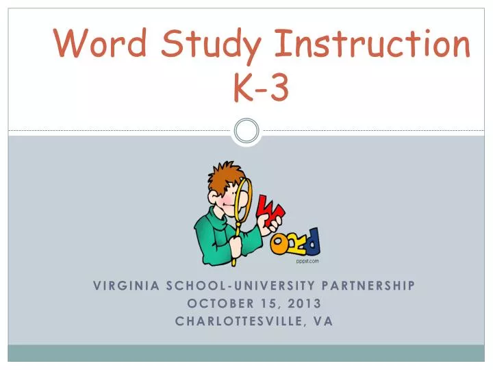 word study instruction k 3