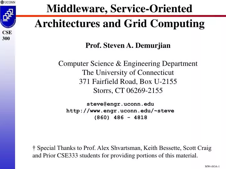 middleware service oriented architectures and grid computing