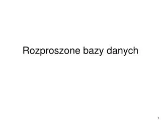rozproszone bazy danych
