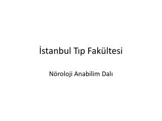 stanbul t p fak ltesi