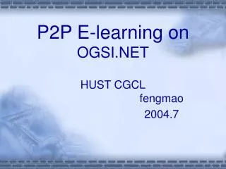 E-learning Basic Function ( programmer view)